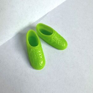 Vintage Barbie or Skipper Flat Foot‎ Sneakers Lime Green